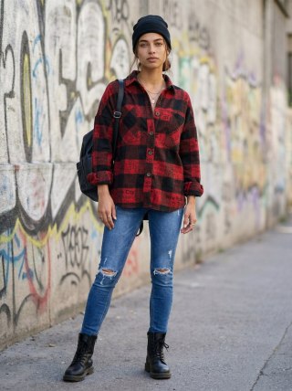 Koszula-DN-KS-3990.95P-czarno-czerwony