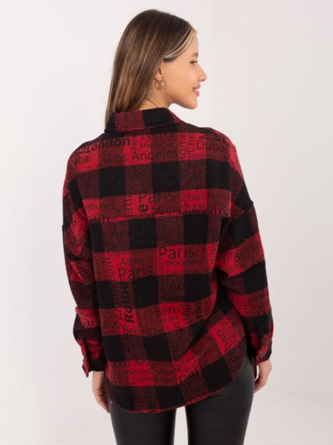 Koszula-DN-KS-3990.95P-czarno-czerwony