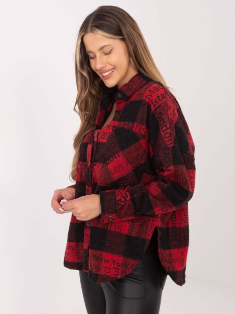 Koszula-DN-KS-3990.95P-czarno-czerwony