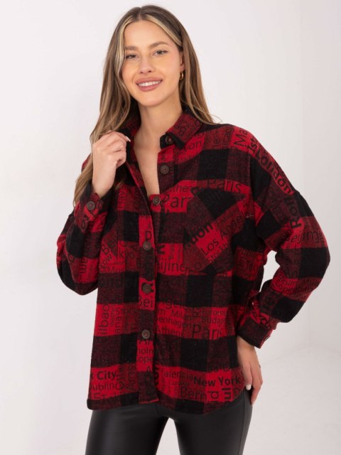 Koszula-DN-KS-3990.95P-czarno-czerwony