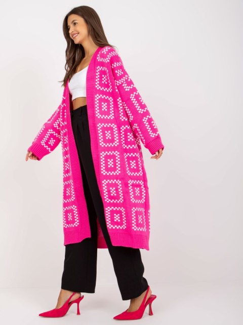 Sweter-LC-SW-0296.08P-fluo różowy