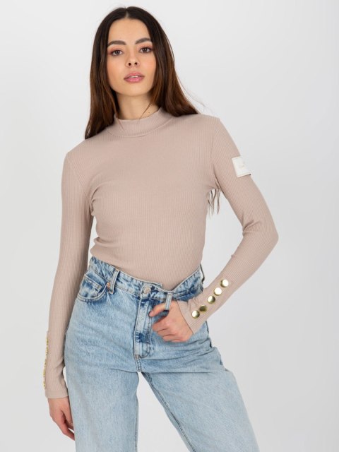 Bluzka-TW-BZ-OB-009.28-ciemny bezowy
