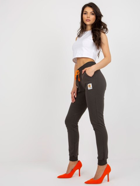 Spodnie dresowe-RV-DR-7886.04-ciemny khaki