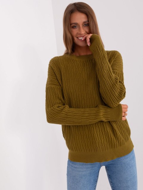 Sweter-AT-SW-2338.14P-oliwkowy
