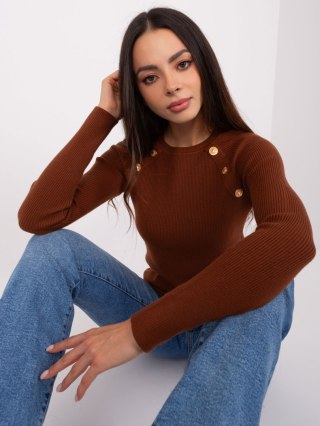 Sweter-PM-SW-PM9750.08P-ciemny brązowy
