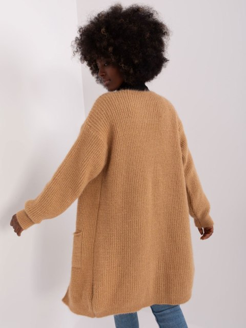 Kardigan-DHJ-SW-1009.09P-camelowy