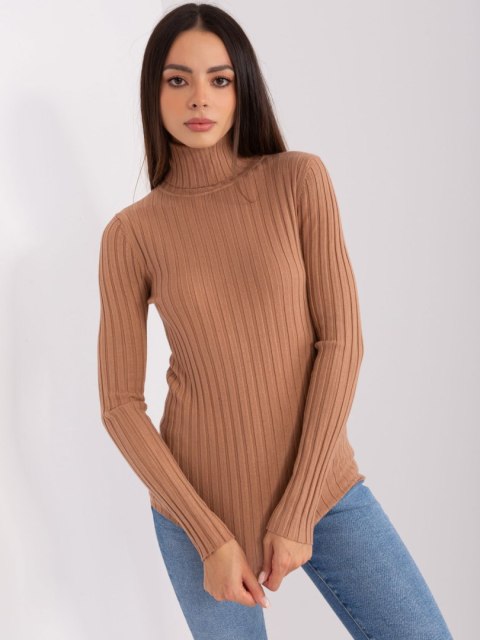 Sweter-PM-SW-1087.09-jasny brązowy
