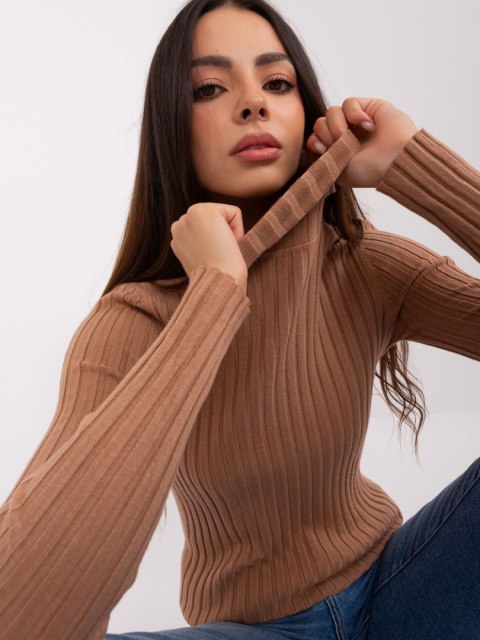 Sweter-PM-SW-1087.09-jasny brązowy