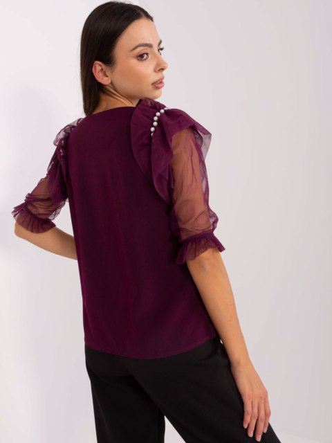 Bluzka-LK-BZ-506682.26P-ciemny fioletowy