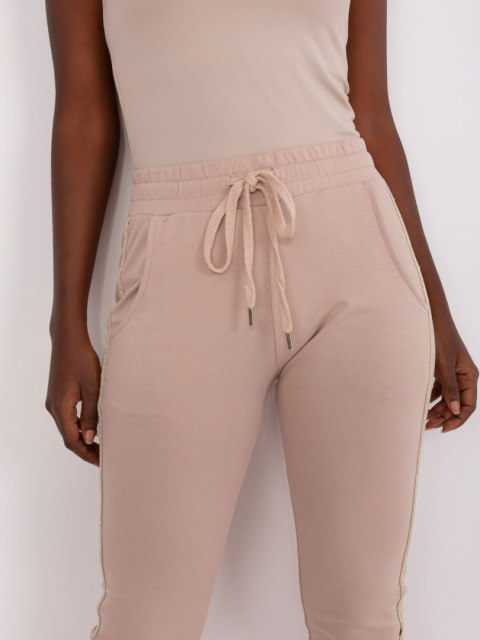 Spodnie dresowe-RV-DR-8518.08P-beżowy