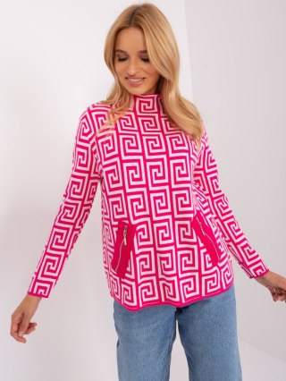 Sweter-AT-SW-2341.00P-fuksjowy