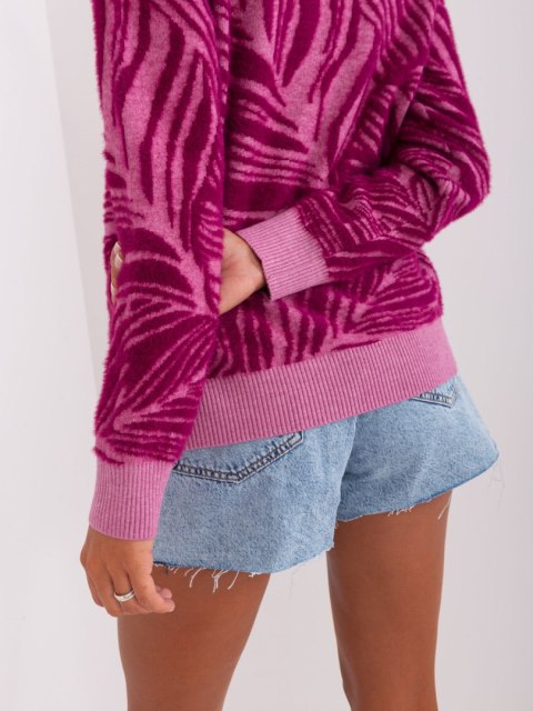 Sweter-AT-SW-2357.96-fioletowy