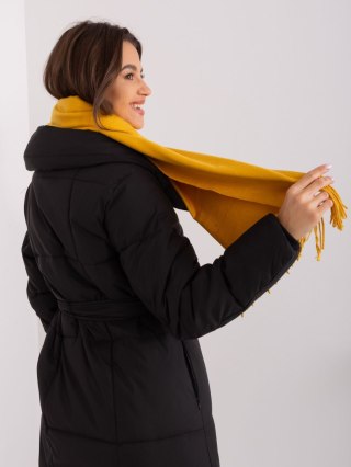 Szalik-AT-SZ-23185.90P-ciemny żółty
