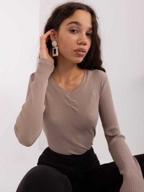 Bluzka-RV-BZ-9210.73-ciemny bezowy