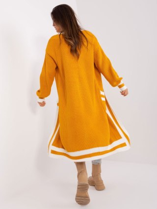 Kardigan-BA-SW-0291-1.56P-ciemny żółty