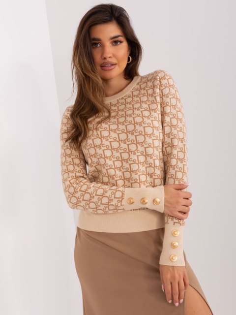 Sweter-AT-SW-2342.46P-beżowy