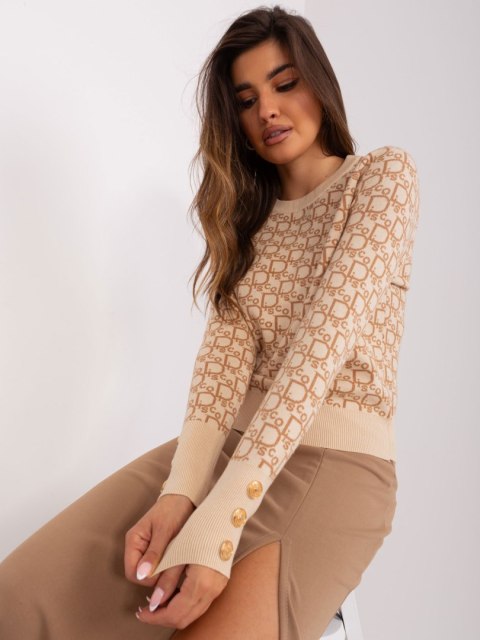 Sweter-AT-SW-2342.46P-beżowy