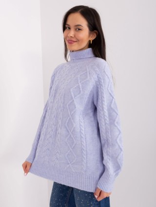 Sweter-AT-SW-2355-2.12P-jasny fioletowy
