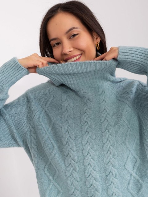 Sweter-AT-SW-2355-2.30X-ciemny miętowy