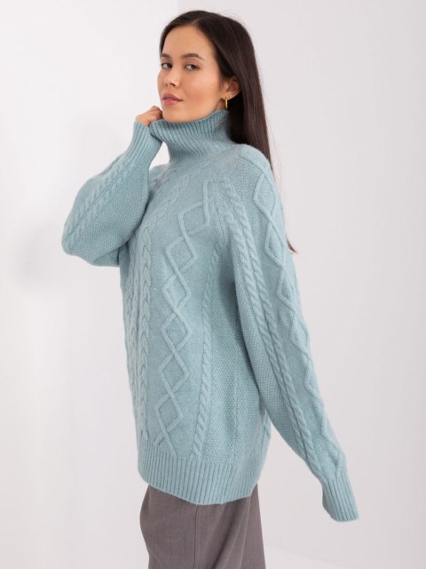 Sweter-AT-SW-2355-2.30X-ciemny miętowy