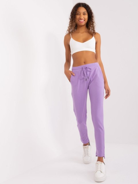 Spodnie dresowe-RV-DR-8380.25P-jasny fioletowy