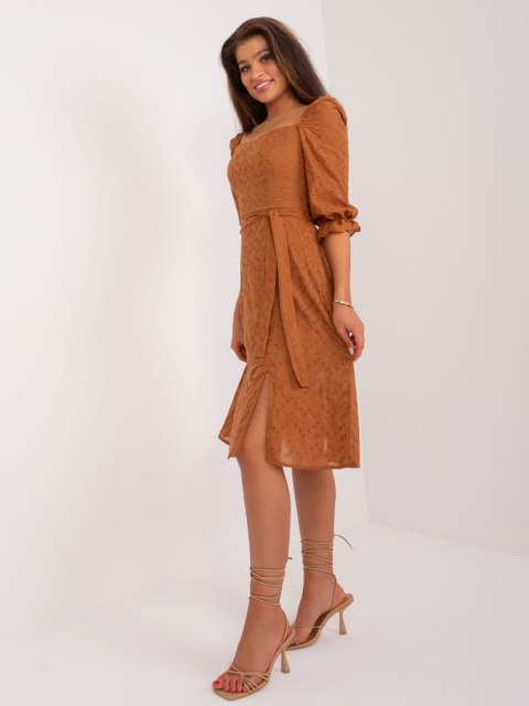 Sukienka-LK-SK-509372.45-jasny brązowy