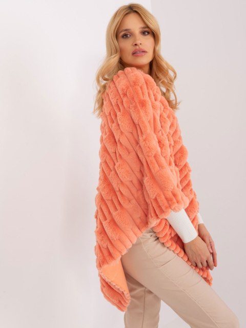 Poncho-AT-PN-2347.16-pomarańczowy