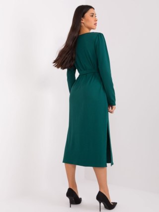 Sukienka-LK-SK-509447.75P-ciemny zielony