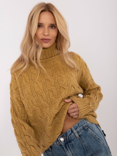 Sweter-AT-SW-23445.00-oliwkowy