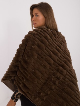 Poncho-AT-PN-2347.88-ciemny brązowy