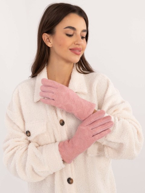 Rękawiczki-AT-RK-23901.22-jasny różowy