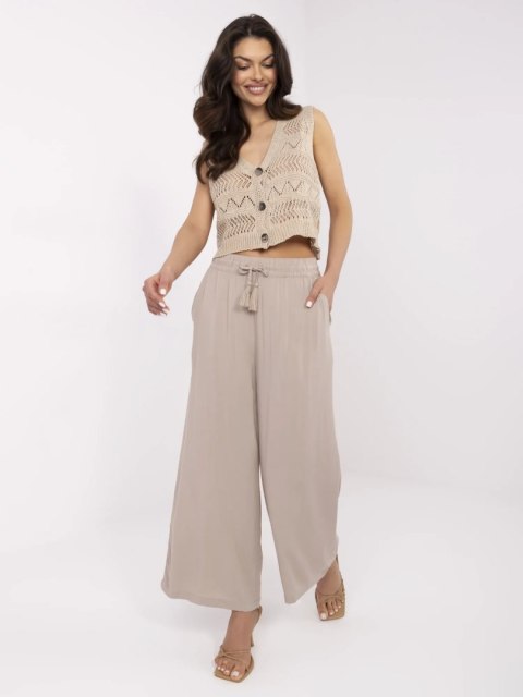 Spodnie-D73761M62237B-ciemny bezowy