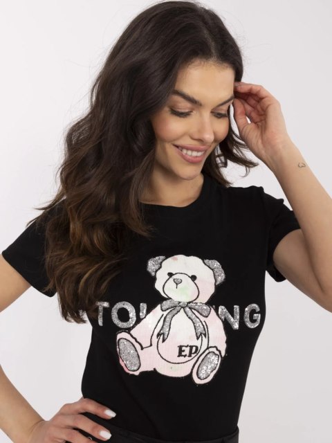 T-shirt-NM-TS-JX-09328.65P-czarno-różowy