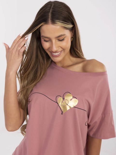 T-shirt-CLM-TS-1017.03-ciemny różowy