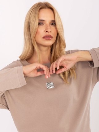Bluzka-RV-BZ-A823.49-ciemny bezowy