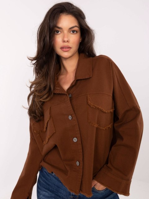 Koszula-IT-KS-FL5779.87-brązowy