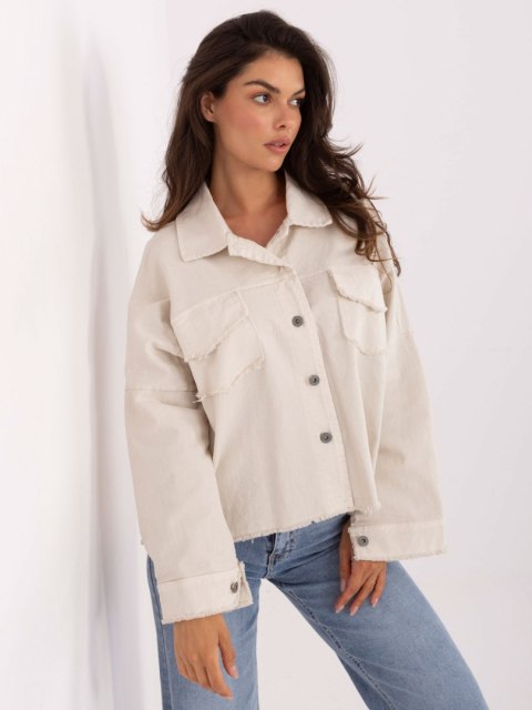 Koszula-IT-KS-FL5779.87-jasny beżowy