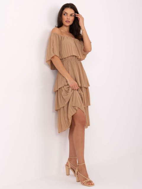 Sukienka-TW-SK-BI-2120.69-camelowy