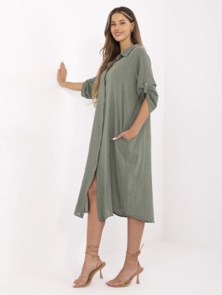 Sukienka-TW-SK-BI-24135.81-khaki