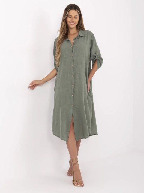 Sukienka-TW-SK-BI-24135.81-khaki