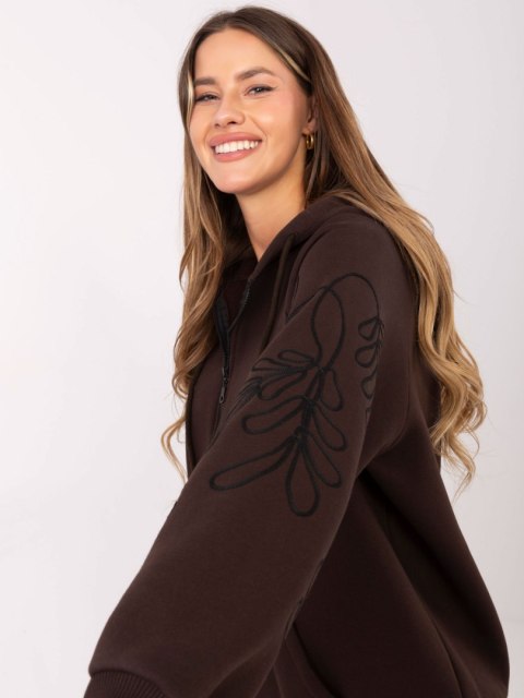 Bluza-RV-BL-A911.22-ciemny brązowy