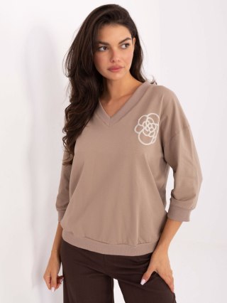 Bluzka-RV-BZ-A891.21P-ciemny bezowy