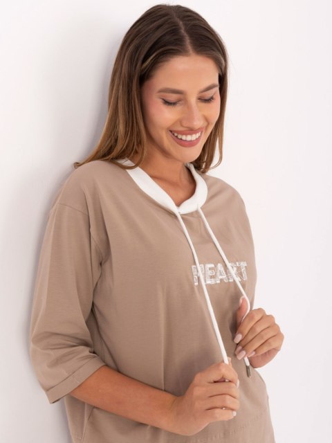 Bluzka-RV-BZ-A892.00-ciemny bezowy