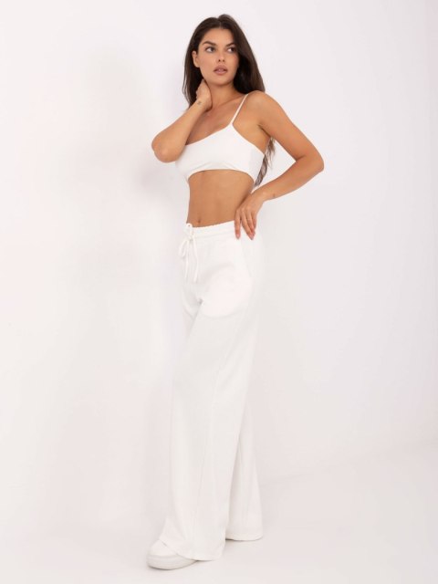 Spodnie dresowe-RV-DR-A611.52-ecru