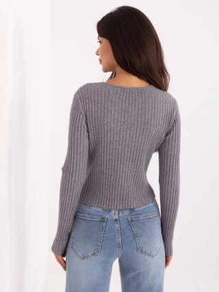 Sweter-PM-SW-R1639.27-ciemny szary