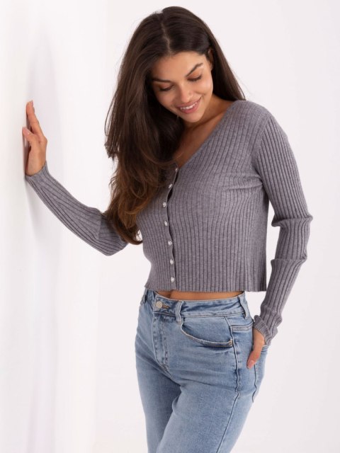 Sweter-PM-SW-R1639.27-ciemny szary