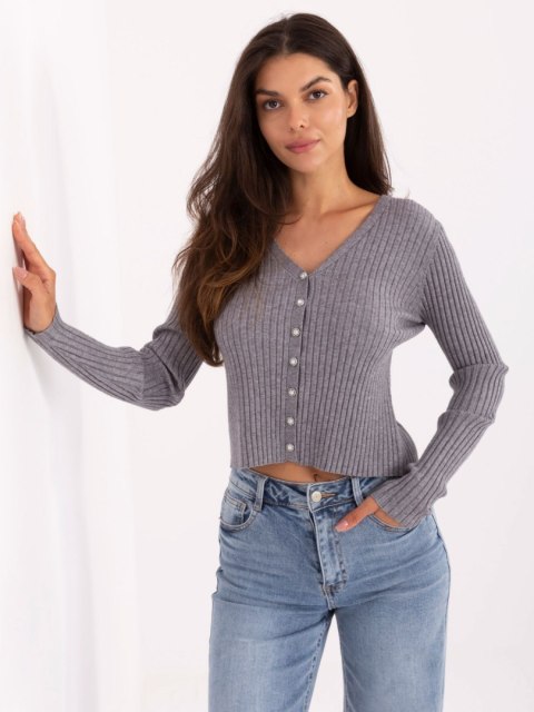 Sweter-PM-SW-R1639.27-ciemny szary