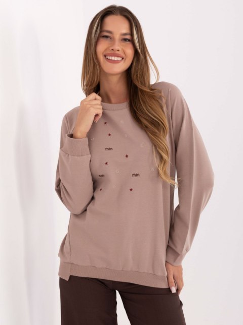 Bluzka-RV-BZ-A876.52-ciemny bezowy