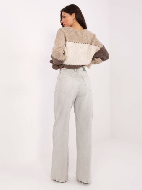 Spodnie-D80028BB62487A1-jasny szary