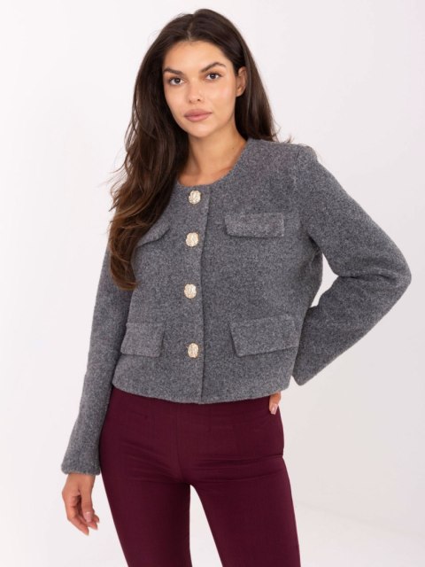 Kurtka-IT-KR-FL9586.64-ciemny szary